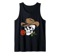 Line Dance Forever Cowboy Skull Country Western Canotta