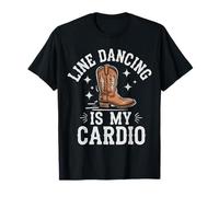 Line Dancing è Il Mio Paese di Ballerini Cardio Maglietta