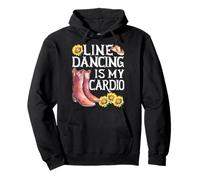 Line Dancing Is My Cardio Dancer Country Music Amante Regalo Felpa con Cappuccio