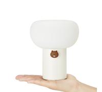 LINE FRIENDS Lampada Umore 2 Toni Marrone Smartphone Ricarica Wireless Luce S...