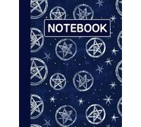 line inlay Notebook for writing, for work, 7x9, notes in school, university, college, office, home. For student.: twinkling star