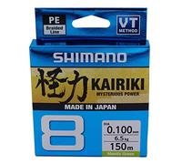 SHIMANO KAIRIKI 8 MANTIS GREEN 150MT - : , COLORE: VERDE, DIAMETRO (MM): 0.19, LUNGHEZZA: 150 MT, CARICO (KG): 12.00