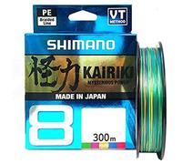 Shimano Filo da Pesca Kairiki 8 Trecciato PE Dyneema 150/300 m Multicolor