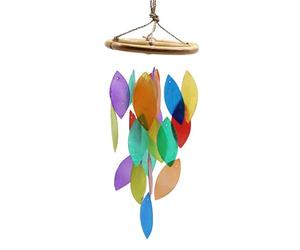 LINE NATURA Carillon in legno - Foglie arcobaleno e bambù