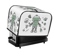 Line Robot 2 fette di copertura per tostapane antipolvere a prova di spruzzi copertura per macchina del pane protezioni per impronte digitali piccolo copertura lavabile per elettrodomestici da cucina