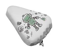 Line Robot - Coprisedile per bicicletta, imbottito, extra largo, per donne e uomini, comodo, impermeabile, con coulisse, adatto per strada, montagna, esercizio, spin