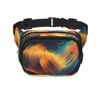 Line Strokes - Marsupio multifunzione con stampa, unisex, alla moda, per viaggi e sport