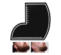 Line Up Tool, Beard Outline Ups Template, 3.86x4.09 Inches Trimming Templates & Ergonomic Design, Measurement Indicators for Men, Training, Outdoor, Home Use, Salon, Travelers, and Barber Station