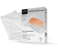 Linea 6 Stelle Sacchetti Sottovuoto Goffrati per Alimenti, 50 Buste 20X30 Cm per