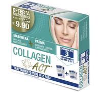 Linea Act COLLAGEN ACT TRATTAMENTO VISO 2 FASI MASCHERA ANTI AGE ELASTICIZZANTE 3 PEZZI DA 15 ML + CREMA IDRATANTE LENITIVA ELASTICIZZANTE 3 PEZZI DA 5 ML