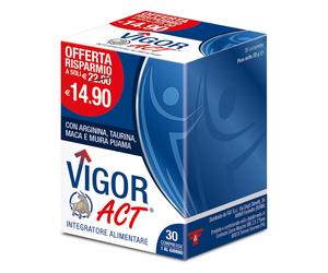 Linea Act Vita Act Vigor Act Integratore Alimentare, 30 compresse