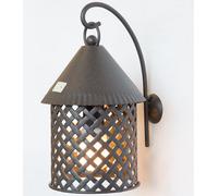 LINEA AFRICA CRUCCOLINI LANTERNA DA MURO in ferro intrecciato 1 luce