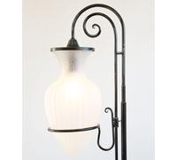 LINEA ANFORA CRUCCOLINI LAMPADA DA TERRA 188 cm. in metallo e vetro ghiaccio