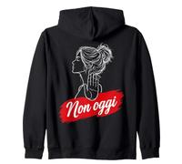 Linea Art Donna Silenzio Motivazionale Felpa con Cappuccio