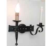 LINEA ARTU' CRUCCOLINI APPLIQUE in ferro battuto 1 luce con candela