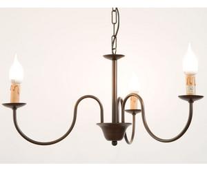 LINEA ASSISI CRUCCOLINI LAMPADARIO in ferro battuto 3 luci