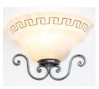 LINEA ATENA CRUCCOLINI APPLIQUE COPPA in ferro battuto e vetro satinato 1 luce