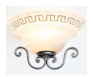 LINEA ATENA CRUCCOLINI APPLIQUE COPPA in ferro battuto e vetro satinato 1 luce