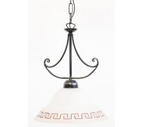 LINEA ATENA CRUCCOLINI LAMPADARIO ø 30 in ferro battuto e vetro satinato 1 luce