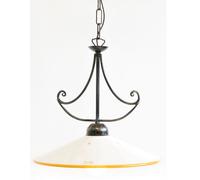 LINEA ATMOSFERA CRUCCOLINI LAMPADARIO in ferro battuto e ceramica 1 luce