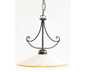 LINEA ATMOSFERA CRUCCOLINI LAMPADARIO in ferro battuto e ceramica 1 luce