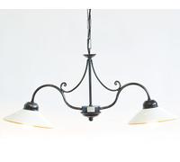 LINEA ATMOSFERA CRUCCOLINI LAMPADARIO in ferro battuto e ceramica 2 luci