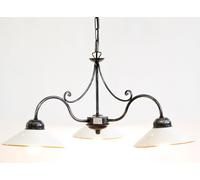 LINEA ATMOSFERA CRUCCOLINI LAMPADARIO in ferro battuto e ceramica 3 luci