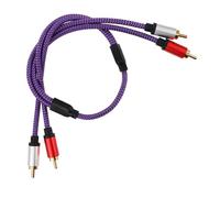 Linea audio strumenti sperimentali Cavo di modifica altoparlanti Cavo audio RCA Cavo stereo cavo Stinger RCA connettori del cavo audio gomma da cancellare Viola,porpora JOINPAYA