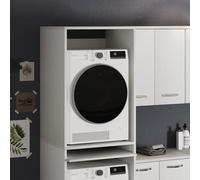 Copriasciugatrice in kit bianco frassinato Laundry Linea Lavanderia