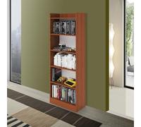 Linea Azzurra Libreria Alessia Scaffale a 5 Ripiani 180x64x29cm Made in Italy Mobile Verticale Portaoggetti, Organizzatore con Scomparti, Ripiani Aperti per Soggiorno, Ufficio, Camera da Letto