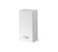 Linea Azzurra Pensile Cucina Sospeso 30 con 1 Anta e 2 Ripiani Mobile in Legno Made in Italy H72xL30xP32 cm cm Facile da Montare (Bianco Frassinato)