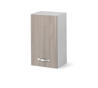 Linea Azzurra Pensile Cucina Sospeso 40 con 1 Anta e 2 Ripiani Mobile in Legno Made in Italy H72xL40xP32 cm cm Facile da Montare (Olmo)