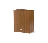 Linea Azzurra Pensile Cucina Sospeso 60 con 1 Anta e 2 Ripiani Mobile in Legno Made in Italy H72xL60xP32 cm Facile da Montare (Noce Antico)