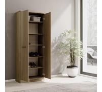 Linea Azzurra Scarpiera Gabriella in Legno Nobilitato Melaminico 2 Ante e Ripiani 182x71x38 cm Made in Italy per Ingresso, Soggiorno, Camera da Letto