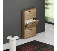 Linea Azzurra Scarpiera Serena Scarpiera Legno Nobilitato Melaminico 3 Ante e Ripiani 108x65x15cm Made in Italy per Ingresso, Soggiorno, Esterno, Camera da Letto