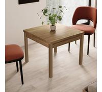 Linea Azzurra Tavolo da Pranzo Modello Firenze a Libro 90x78,5x90cm Tavolo Allungabile Sala Da Pranzo in Legno Tavolo Moderno per Cucina, Soggiorno, Salotto Made in Italy (Noce Naturale)