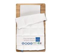 LINEA by Böhmerwald - allnights - Coperta morbida, pesantezza media, 100% piume e piumino, anallergica, lavabile fino a 60 °C, prodotta in Germania, 155 x 220 cm