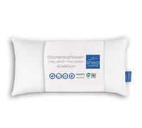 LINEA by Böhmerwald - Cosy - Cuscino Morbido a 3 camere, Interno: 100% Piuma, camere Esterne: 90% piumino/10% Piuma, Anallergico, Lavabile Fino a 60 °C, Prodotto in Germania, 40 x 80 cm