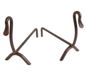 LINEA CAMPIDOGLIO CRUCCOLINI COPPIA DI ALARI in ferro battuto