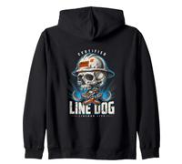 Linea certificata Dog Danger Lineman Life Felpa con Cappuccio