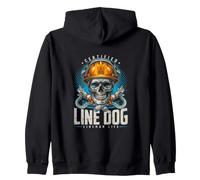 Linea certificata Dog Danger Lineman Life Felpa con Cappuccio