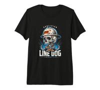 Linea certificata Dog Danger Lineman Life Maglietta Premium