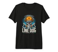 Linea certificata Dog Danger Lineman Life Maglietta Premium