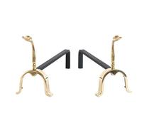LINEA CIGNO CRUCCOLINI COPPIA DI ALARI in ottone