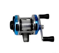 Linea compatta della lega di alluminio della bobina 50m della pesca del | Struttura in lega di alluminio, opzioni in plastica ABS, dimensioni compatte, peso 180 g, costruzione invernale
