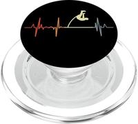 Linea del polso del salto con l'asta retrò Linea del cuore PopSockets PopGrip per MagSafe