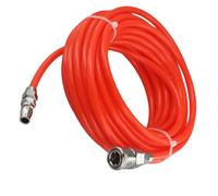 Linea del tubo dell'aria 5x8 mm con accoppiatore rapido autobloccante, tubo pneumatico leggero ad alta pressione per trasferimento di fluidi e strumenti rosso 5m