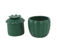 Linea di acqua con coperchio in coccio di burro resistente al calore in silicone per (Verde scuro)