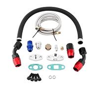 Linea di alimentazione olio turbo KIMISS Kit linea di alimentazione olio turbo Turbo, r56 cooper s tubo di alimentazione olio turbo linea di ritorno an10 linee intrecciate per borgwarner s366 e giun