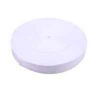 Linea di confine per beach volley con striscia riflettente, nastro in poliestere per tracciati e traguardi, 5 cm di larghezza, 100 m di lunghezza, rotolo per sport all'aria aperta (bianco)